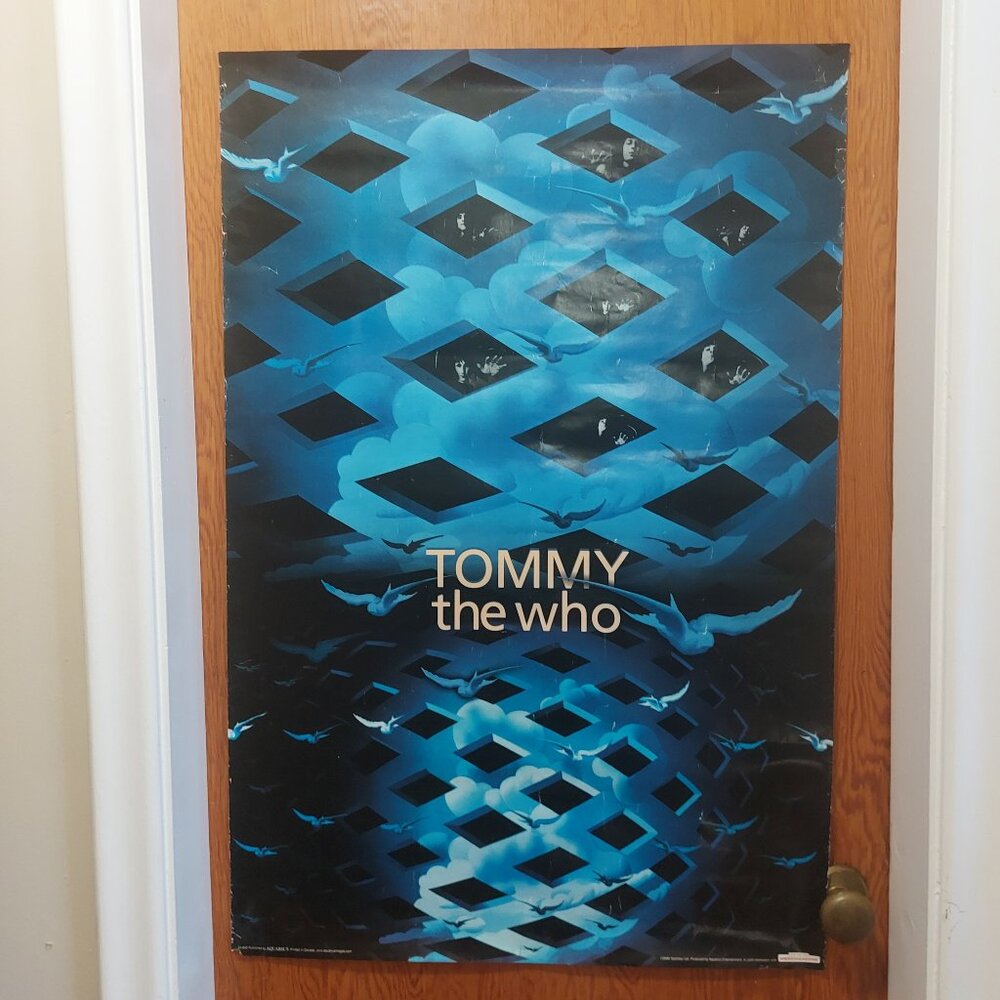 The Who TOMMY Lithographed Poster 36" x 24"